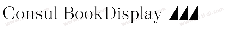 Consul BookDisplay字体转换